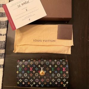 Louis Vuitton Sarah MultiColor Wallet